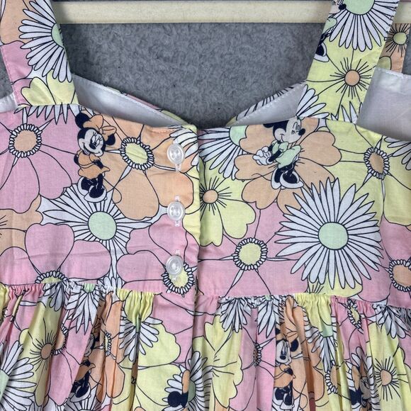 Disney X JANIE AND JACK Minnie Mouse Summer of Love Multi Floral Dress Size 10 - Picture 9 of 11